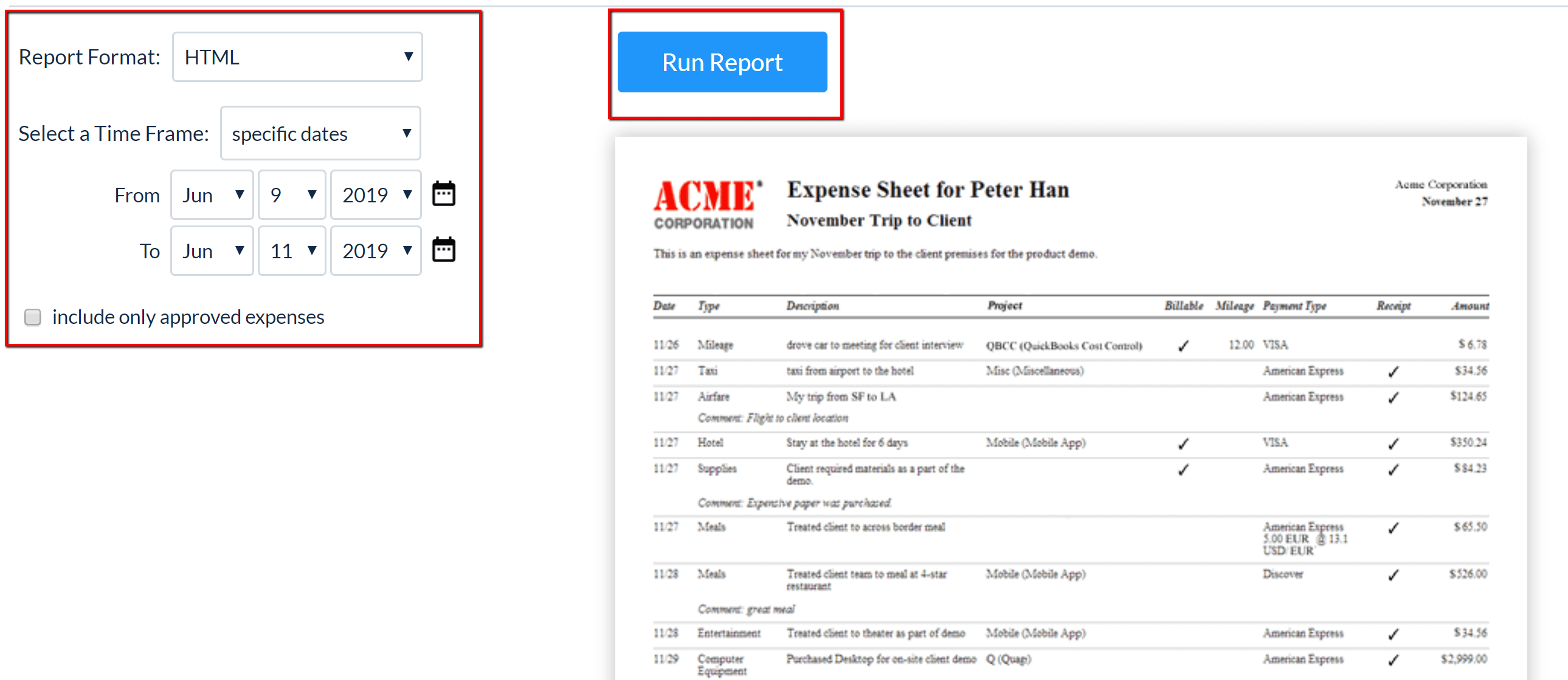 numbers expense report template