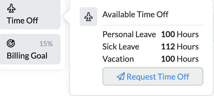 Time Off widget