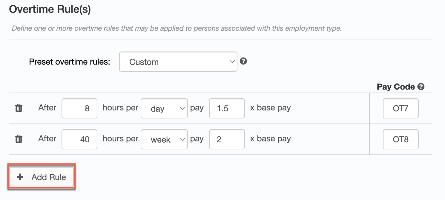 Custom configuration derived from a preset