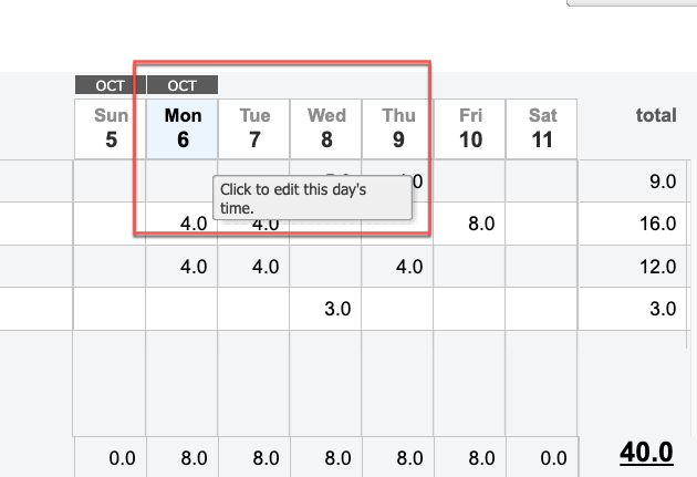 Select a specific day to override