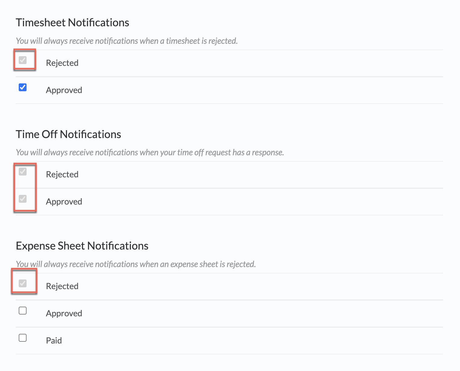 Per‑submission notification options