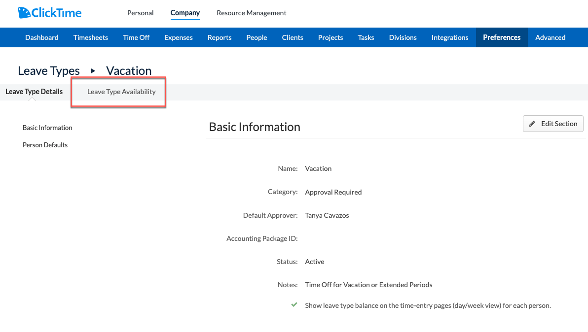 Enable Employment Type-based leave access - step 1