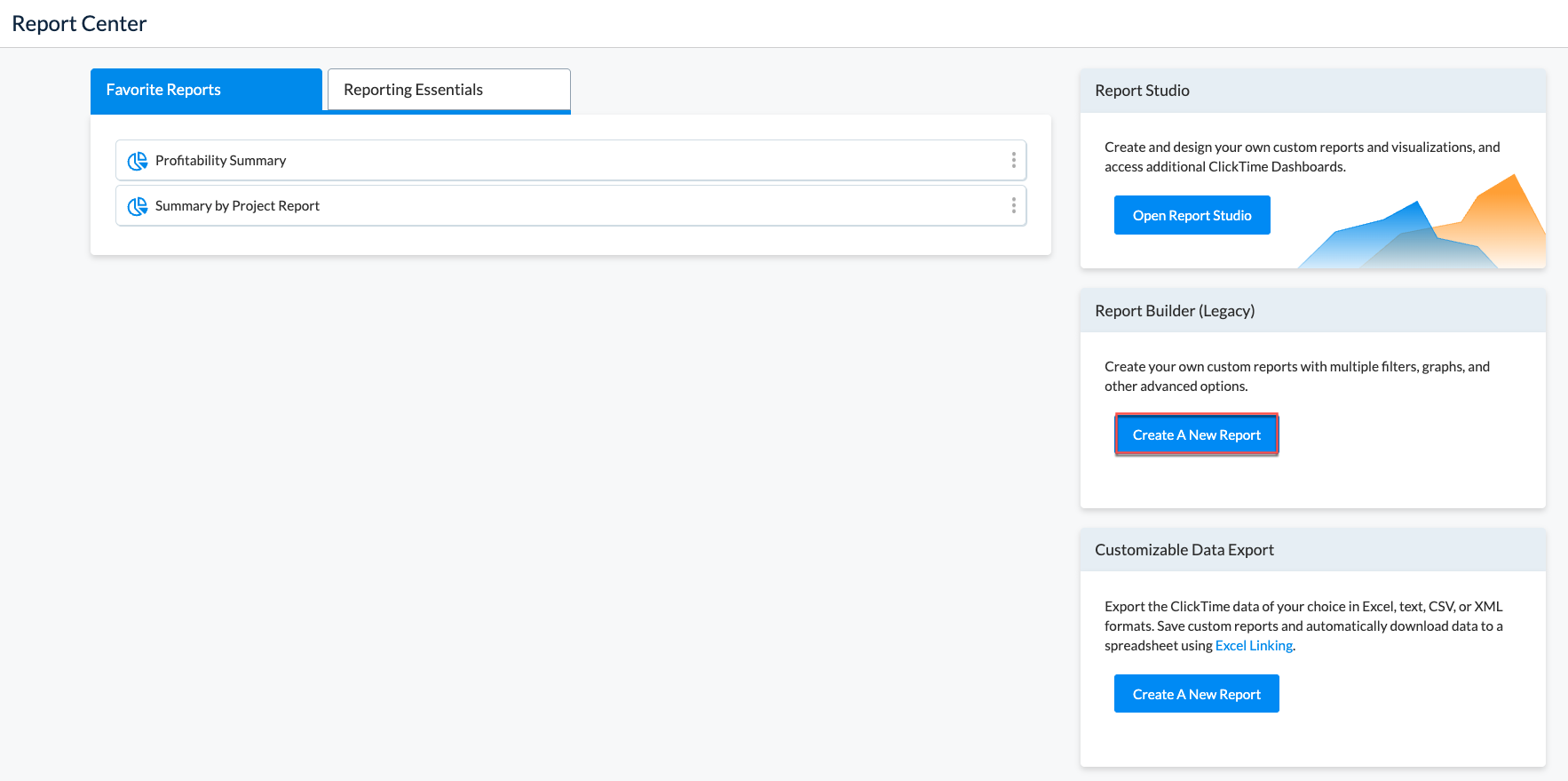 Report Builder layout showing Custom Fields list