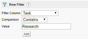 Report Builder filter example