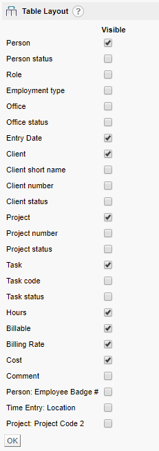 Report Builder layout configuration