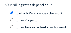 Person-based Billing Rate option