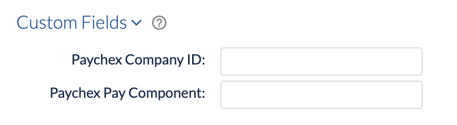 Company Preferences showing Paychex Company ID and Pay Component fields