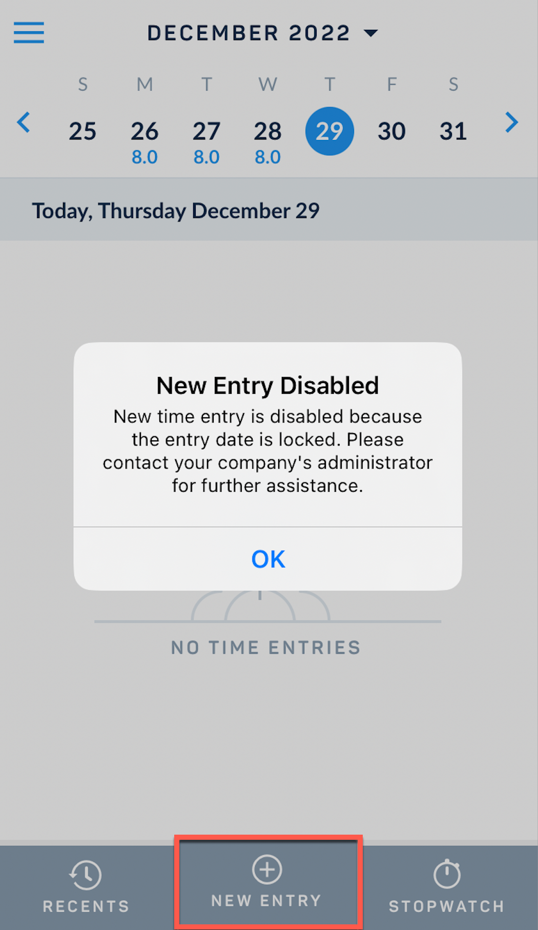 Mobile Error Messages and Known Issues – ClickTime Support