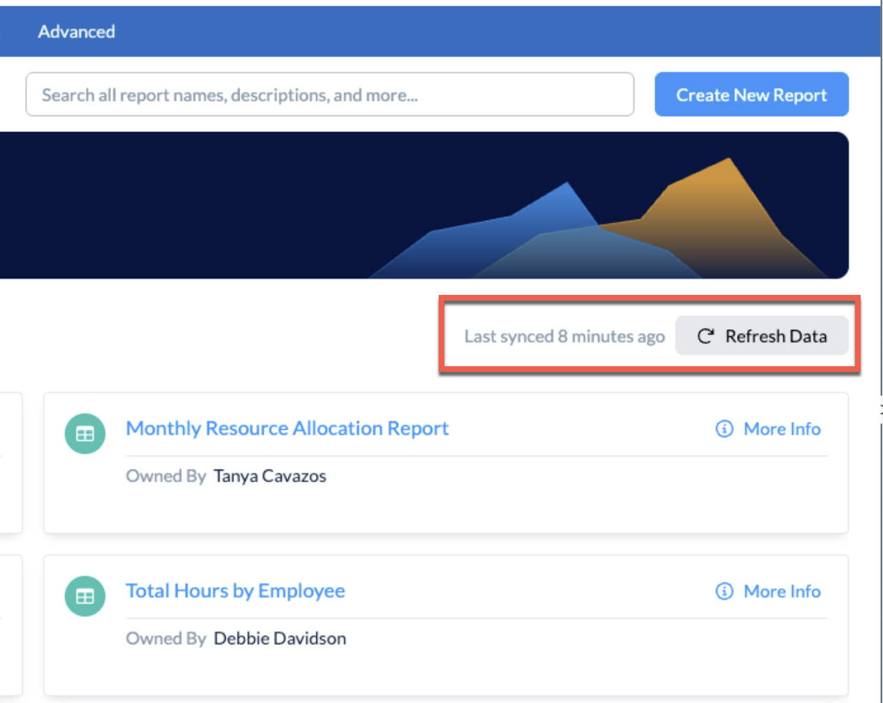 Status message updated after refresh completes