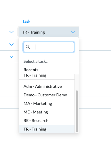 Additional time entry fields